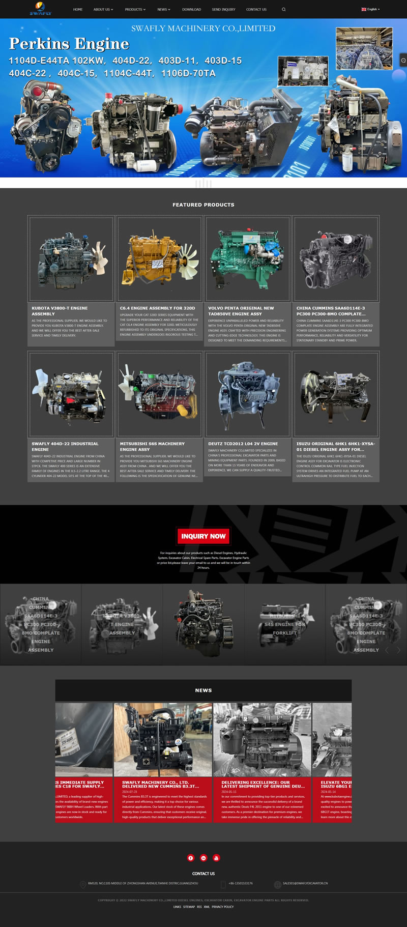 工程機械廠家外貿(mào)網(wǎng)站制作